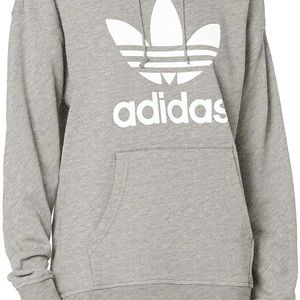 Adidas Heather grey women’s hoodie.